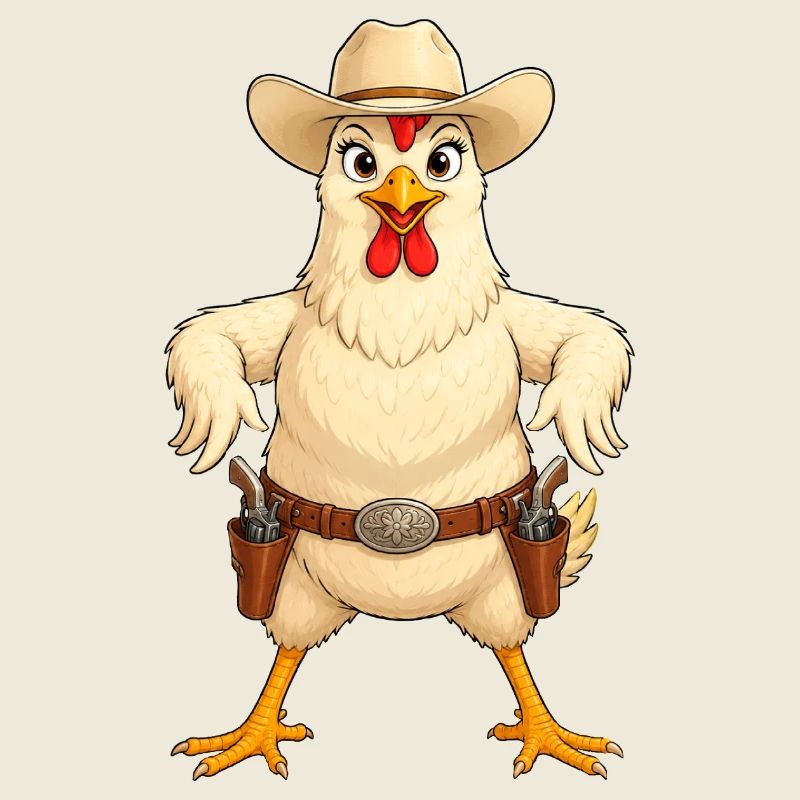 Poulet en position de l’Ouest