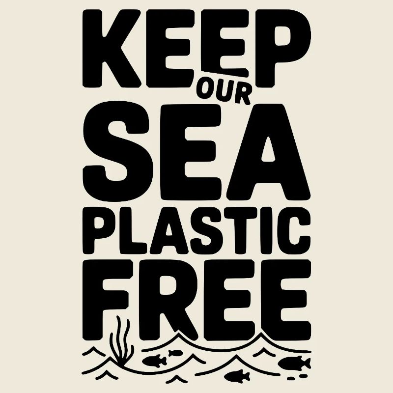 Halten Sie unser Meer plastikfrei