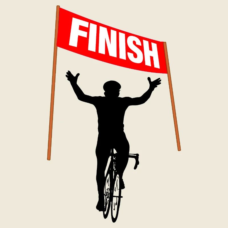 Arrivée en championnat de cyclisme