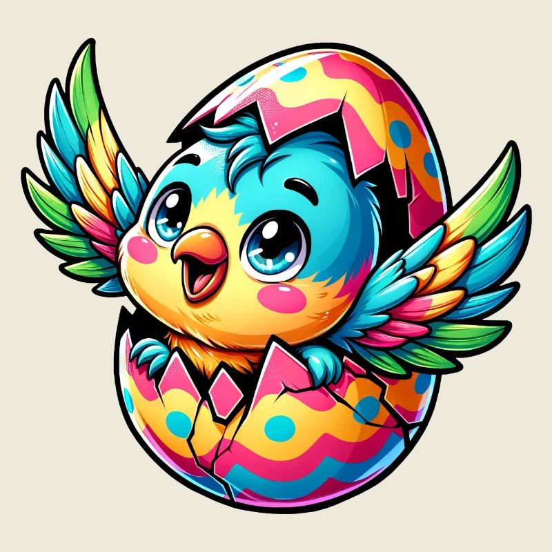 Easter Parrot Hatches from Egg