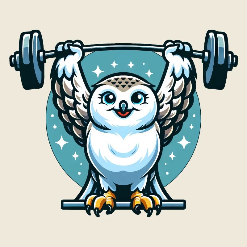 Owl as a Weightlifter: Barbell Workout