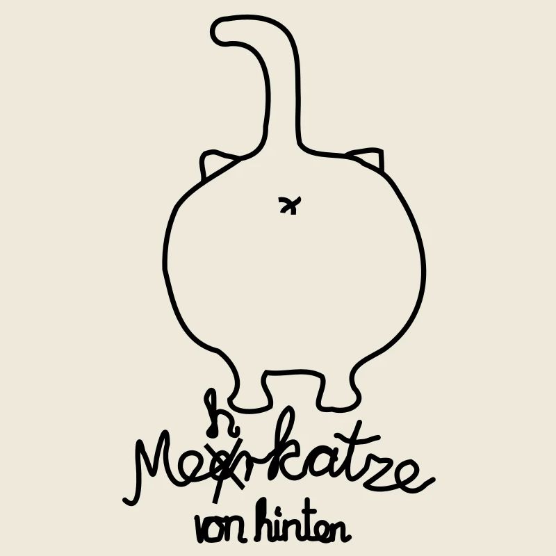 more cat from behind