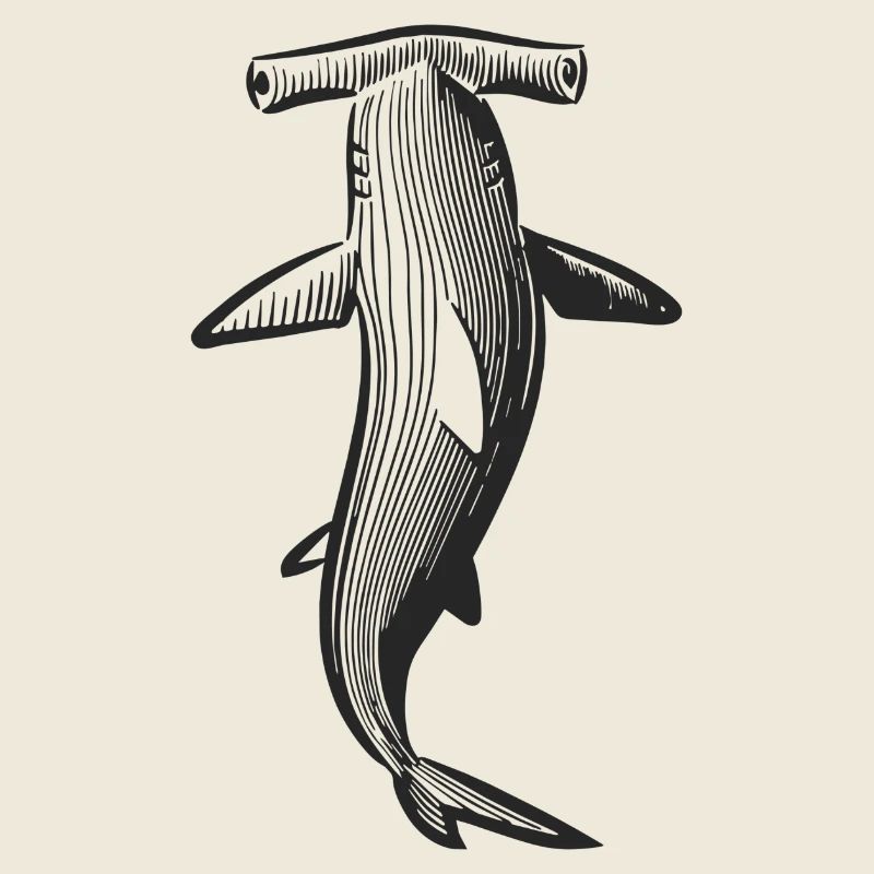 Conception de requin marteau