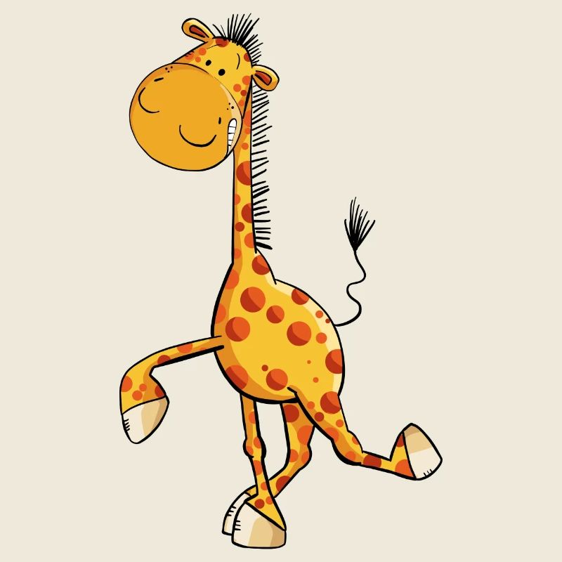 Drollige Giraffe
