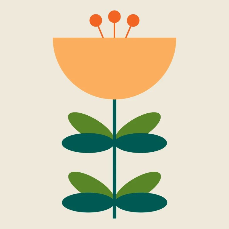 Conception d’illustration de fleur abstraite