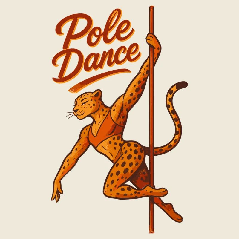 Pole dance Léopard Pole Dancer Cadeau
