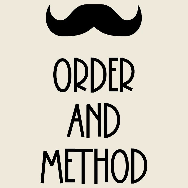 Order and method Poirot mustache