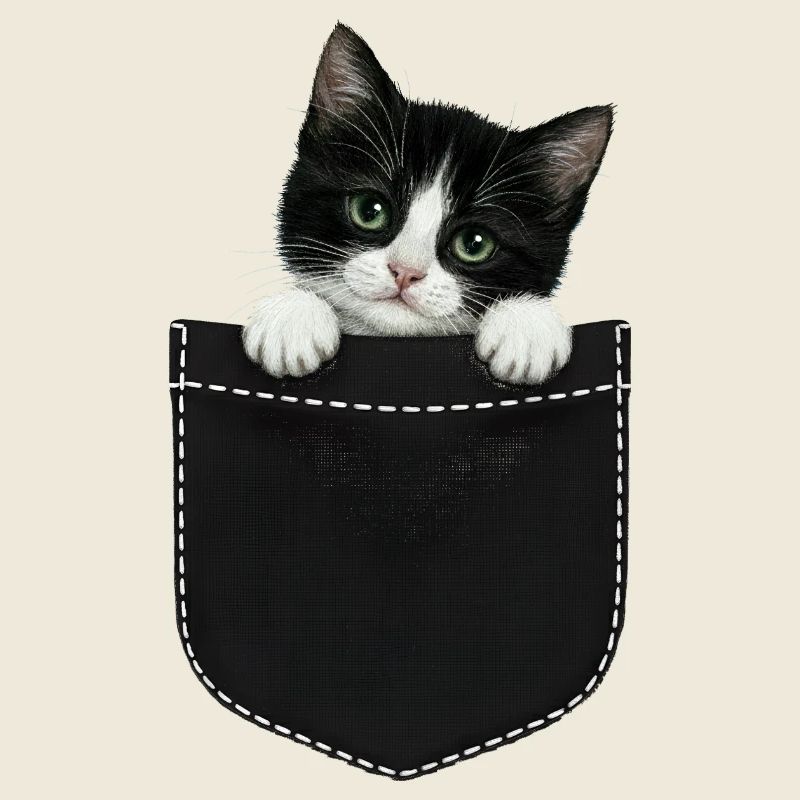 Cat Pocket späht süße Katze in die Tasche