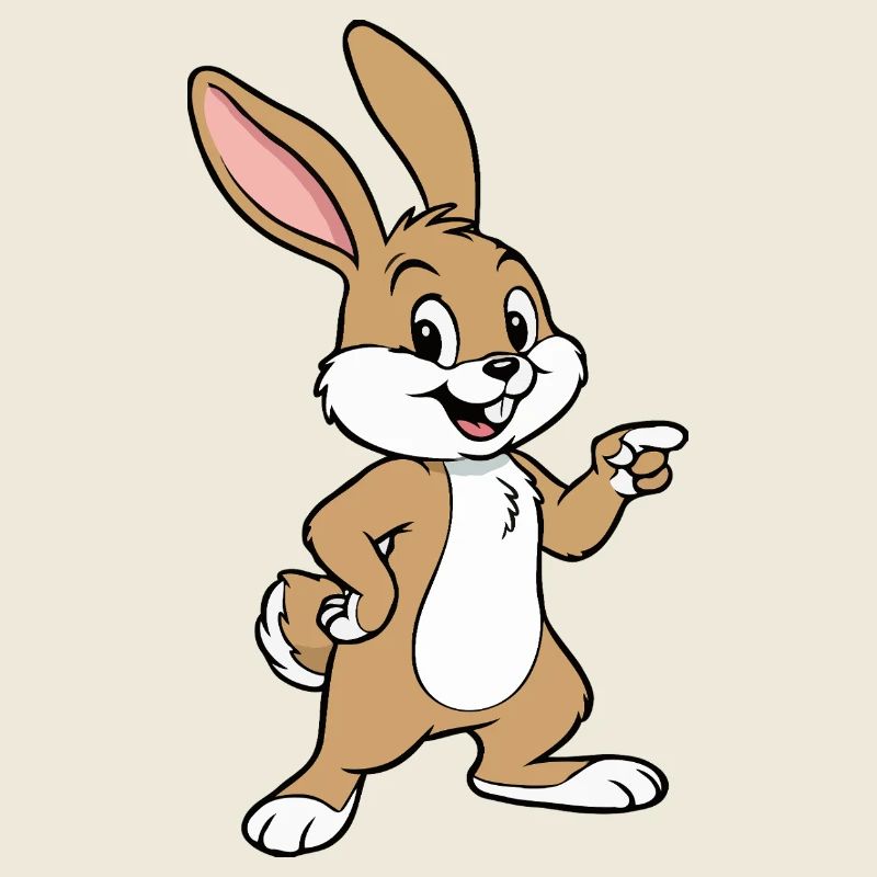 Lapin heureux Jerry