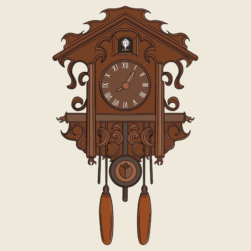 Vintage Rustic Cuckoo Clock Charm