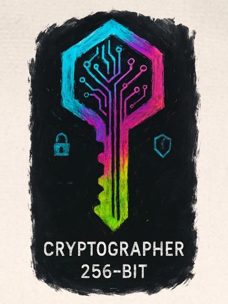256-Bit-Cybersicherheitskryptograph