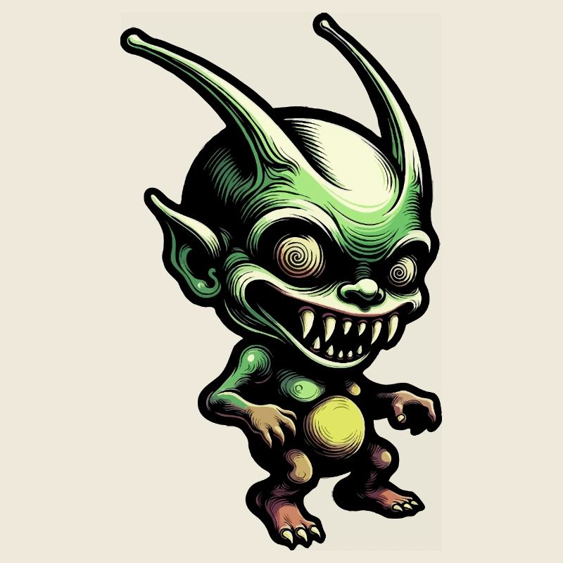 Le Bouffon Vert dans un style rétro-comic