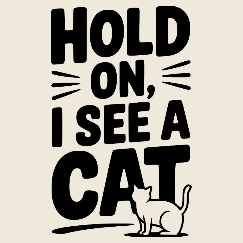 Attends, je vois un chat
