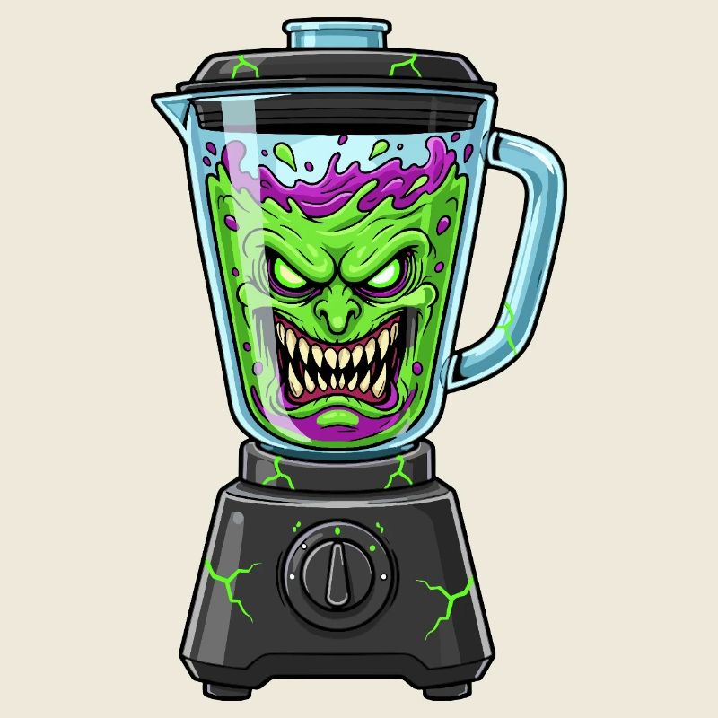 Creepy vegetable blender
