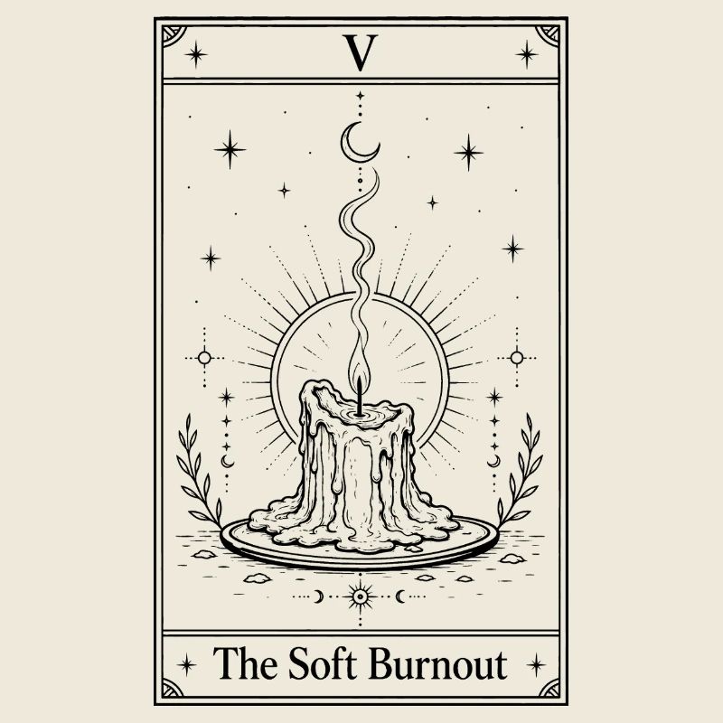 Gentle Burnout | Tarot Card