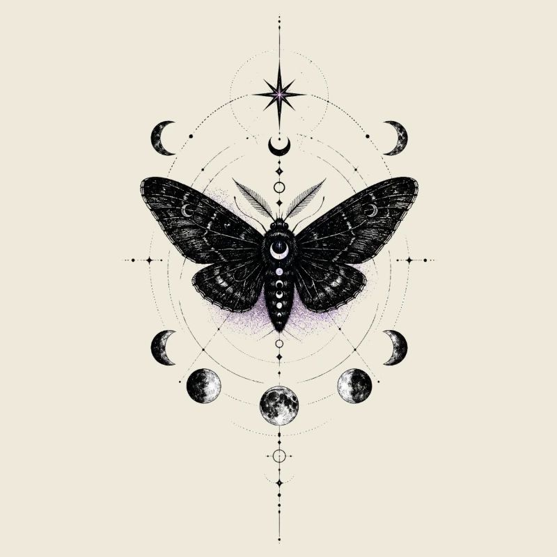 Papillon de nuit au clair de lune dans l’Anneau Céleste