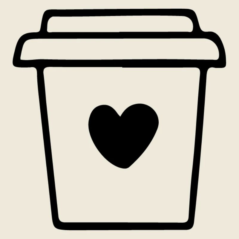Kaffeebecher mit Herz Morgenmuffel Kaffeetrinker