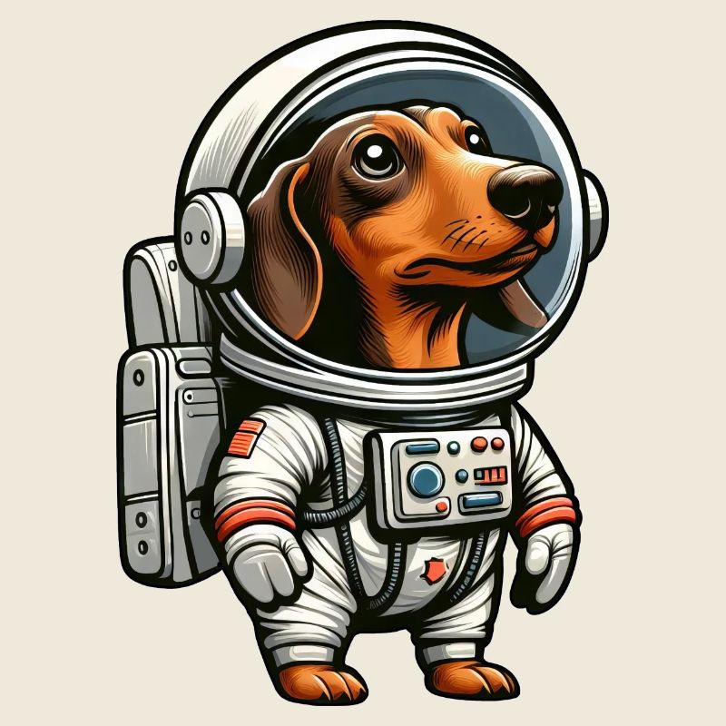 Teckel dans l’aventure des astronautes de l’espace