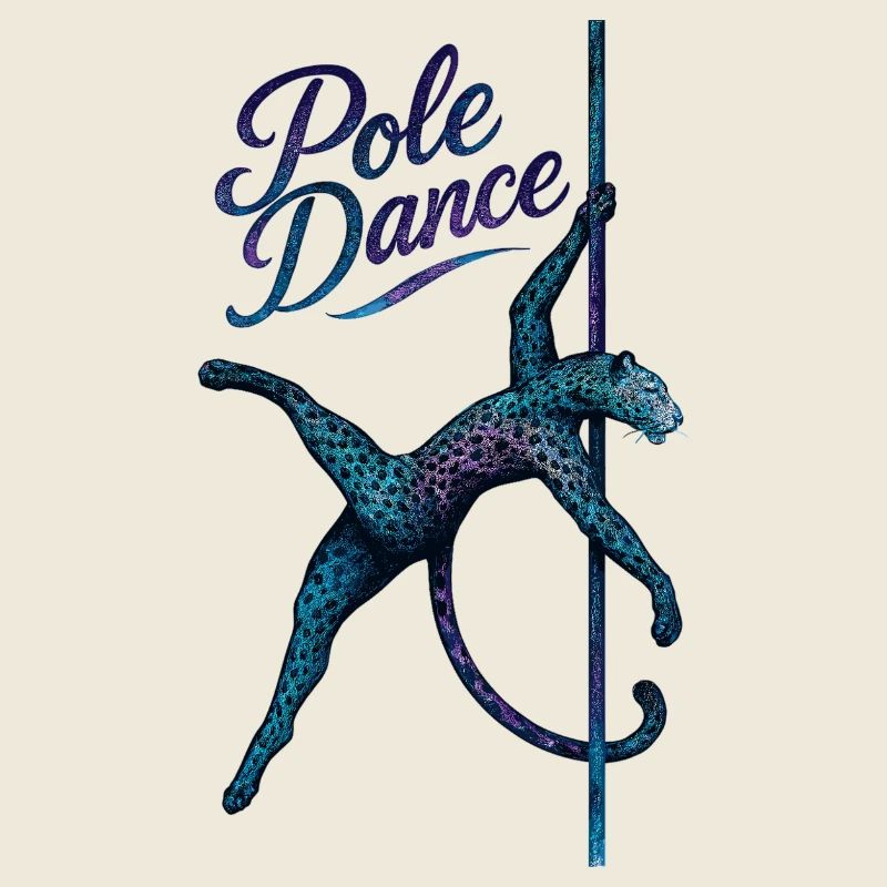 Pole Dance Leopardin Poledancerin Stange Geschenk