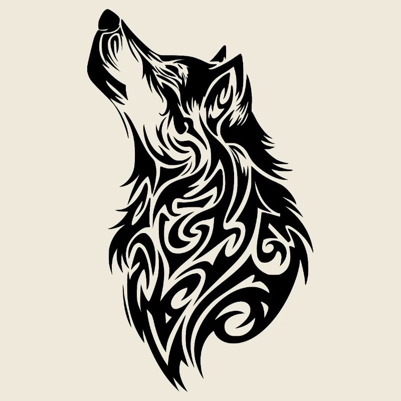 Wolf Tribal Tattoo