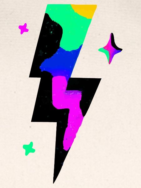 Neon-Blitzausbruch