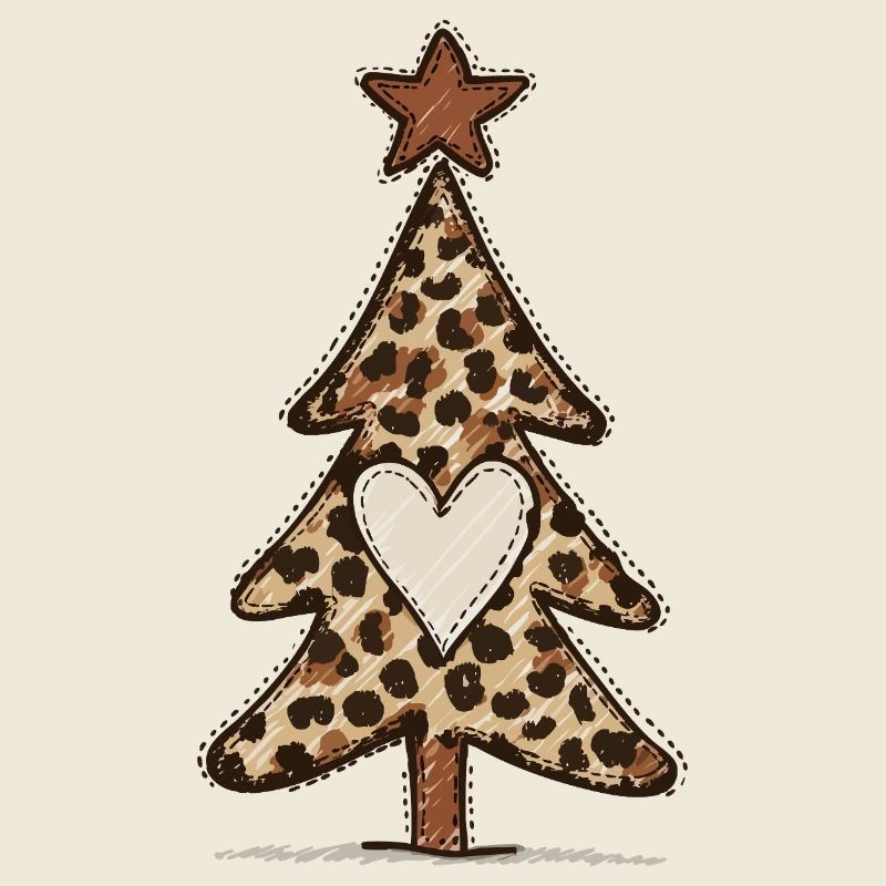 Leoprint Christmas Tree - Leo Pattern