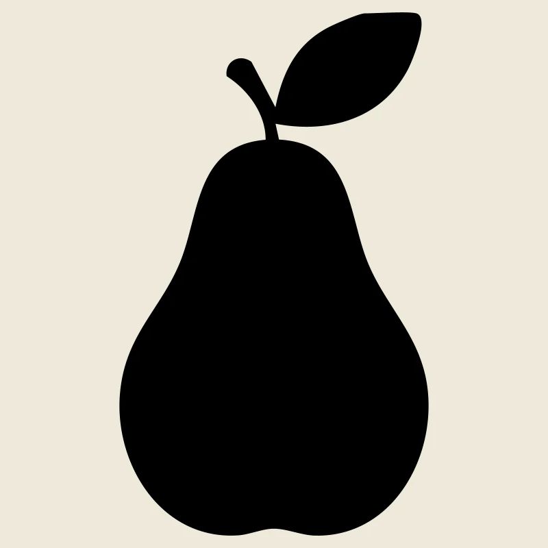 Pear Silhouette – Elegant Fruit Design