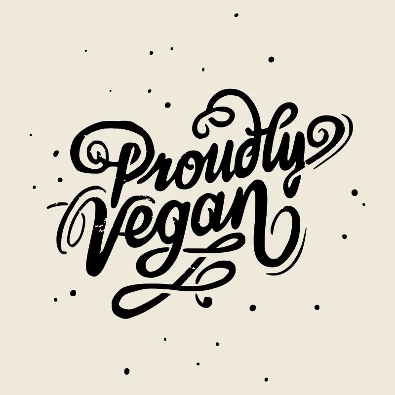 Proudly Vegan Vintage Type