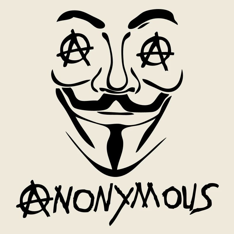 Anarchie-Logo Anonym2 Maske Maske