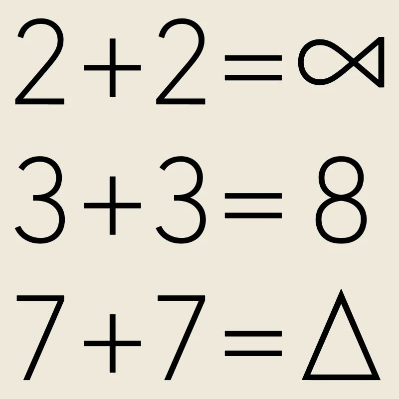 Hipster Math Ace Style de s'attendre triangle