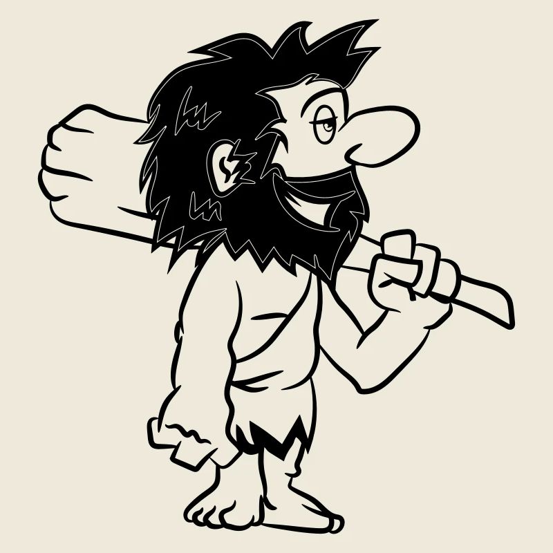Steinzeitmensch witzig comic