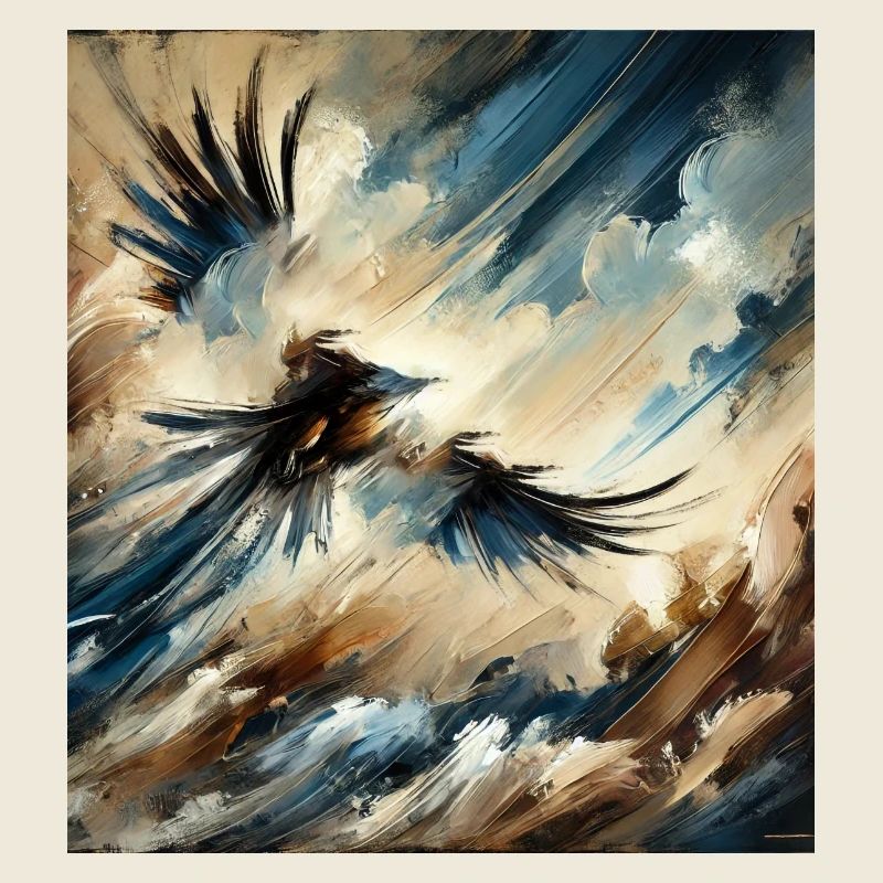 Abstract Eagle Flying