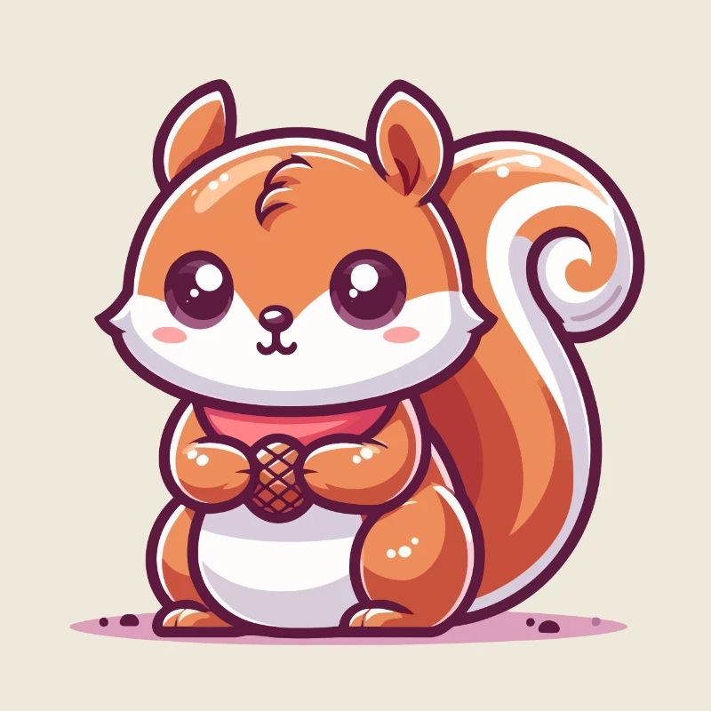 Squirrel with a seed