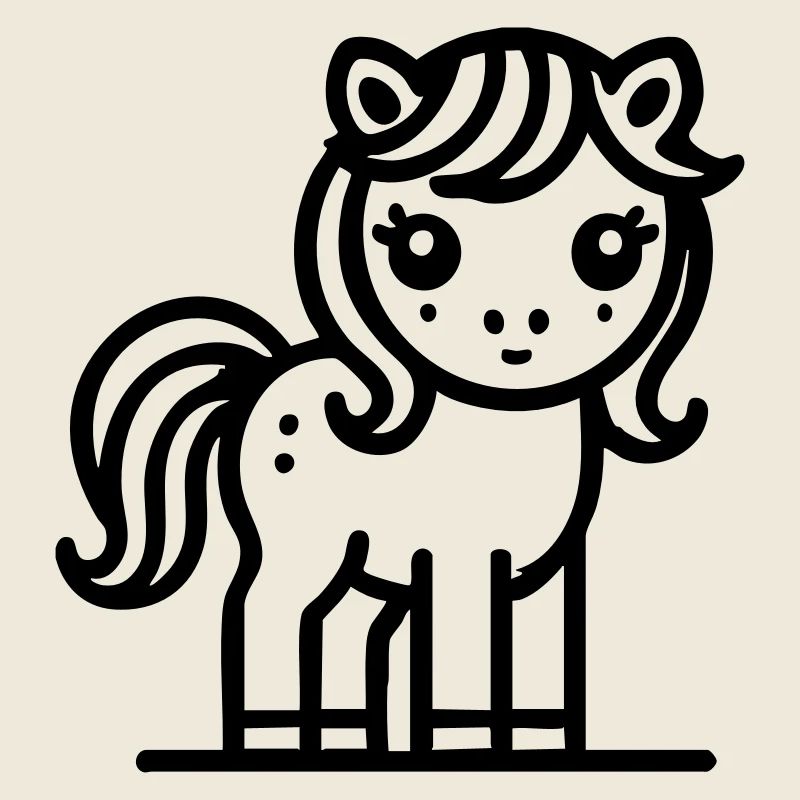 Süßes Pony Pferd Pferdchen