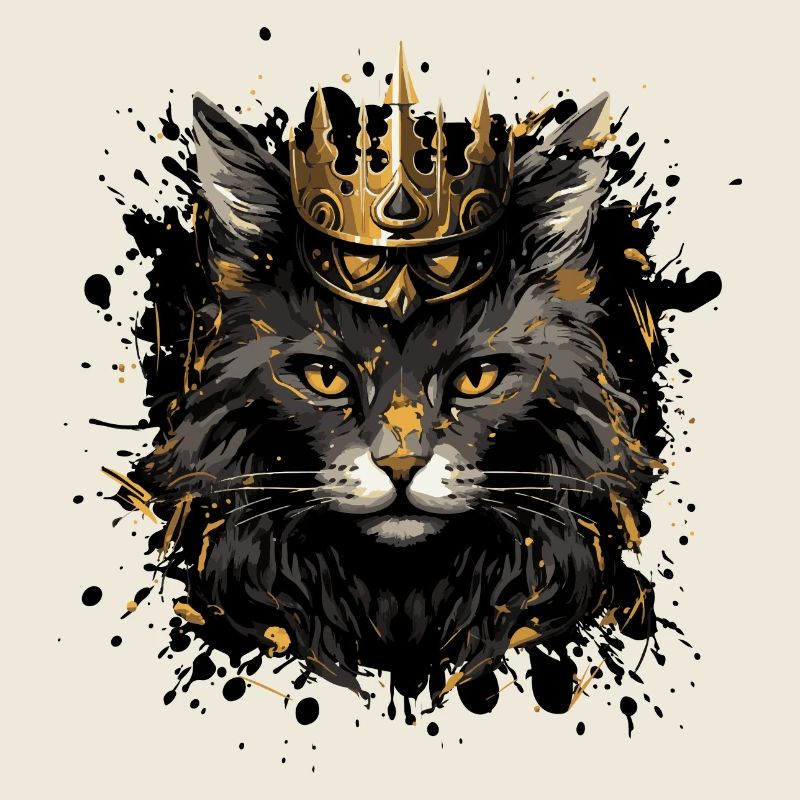 katze tier krone