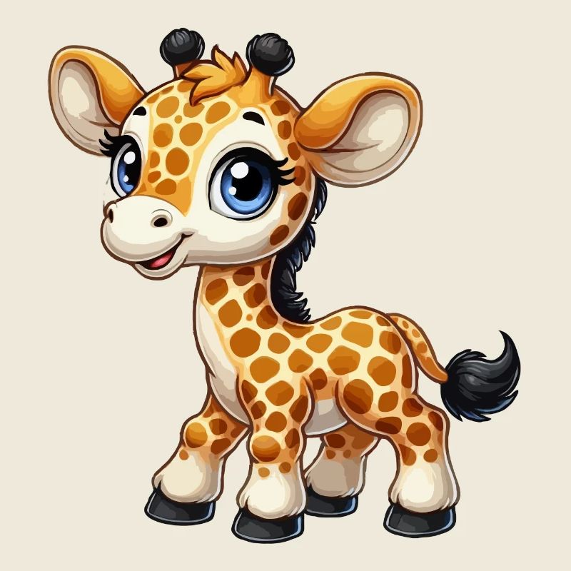 Mädchen Giraffe