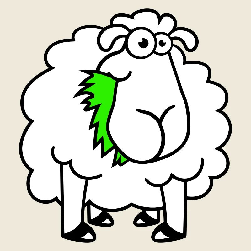 Sheep Eats Grasses Eat Grass Hungry Funny