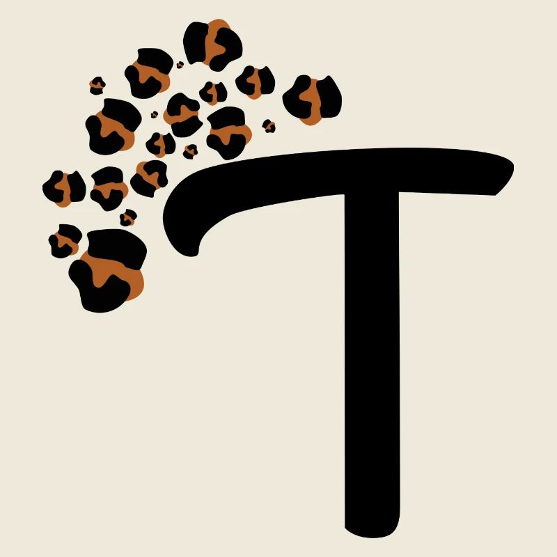 Letter t leopard patterns