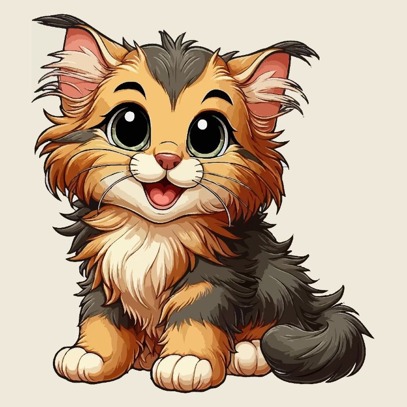 Bébé chat Main Coon