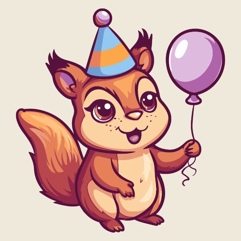 Écureuil Anniversaire Bébé