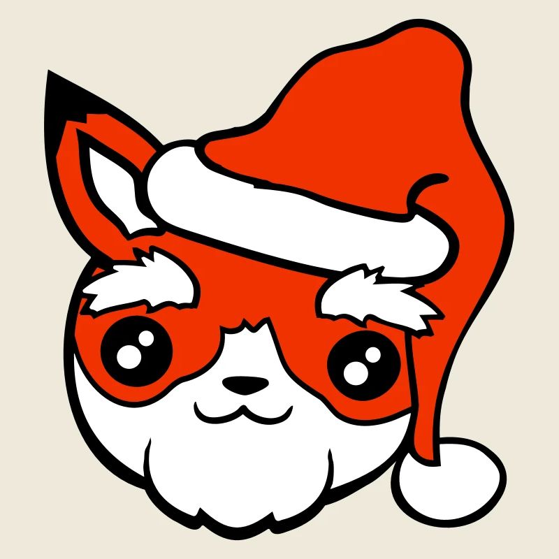 Renard Père Noël Chapeau de Noël Père Noël