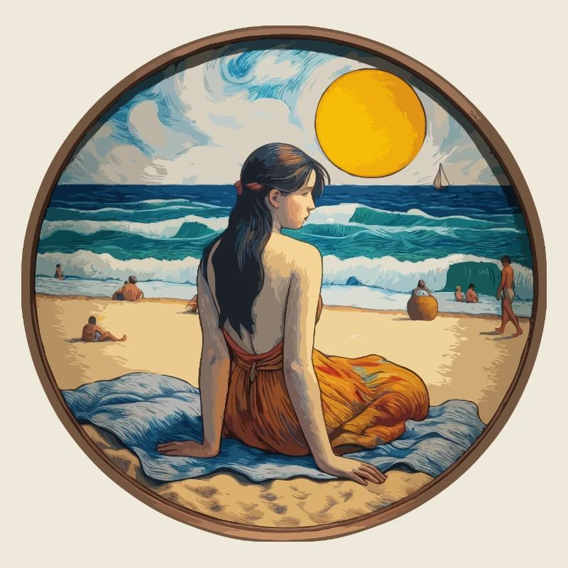 Mädchen am Strand