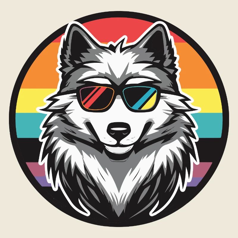 Wolf Comic Cool Sommer