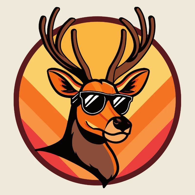 Hirsch Comic Cool Sommer