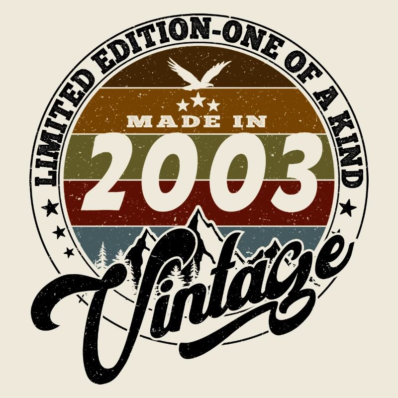 Vintage élégant : 2003 Cadeau rétro 2003 2025