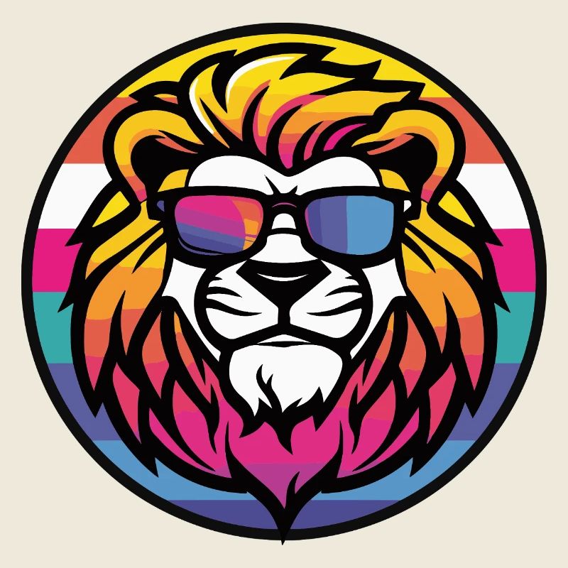 Lion Bande Dessinée Cool