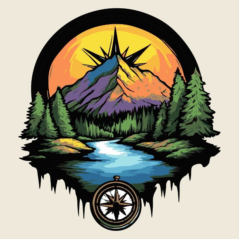 Mountains Compass
