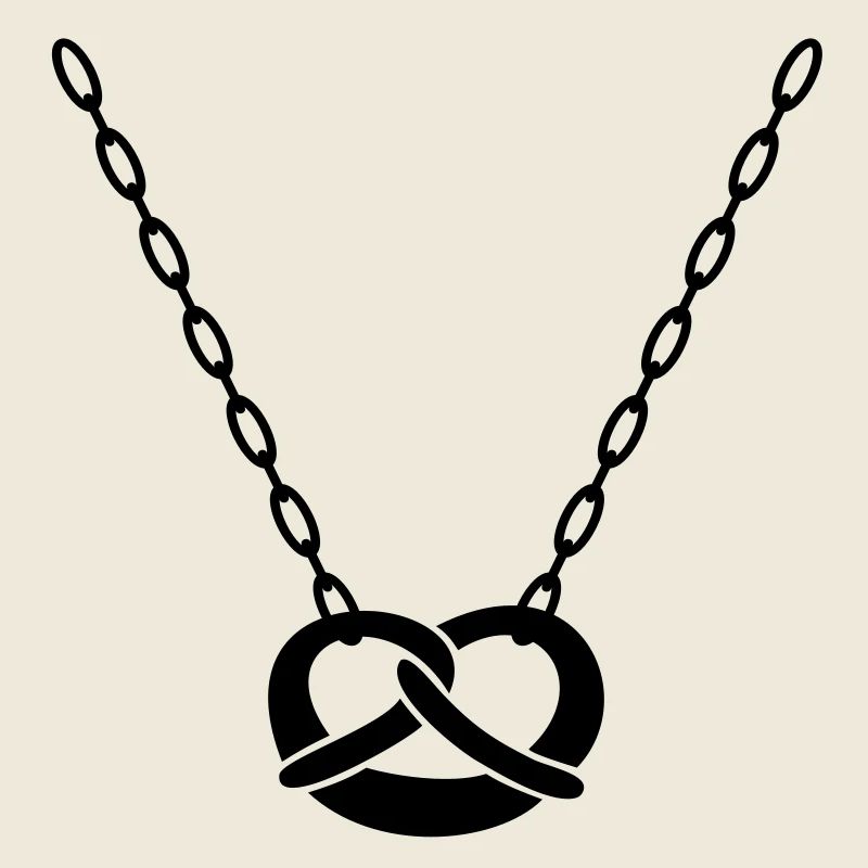 Chain with pretzel