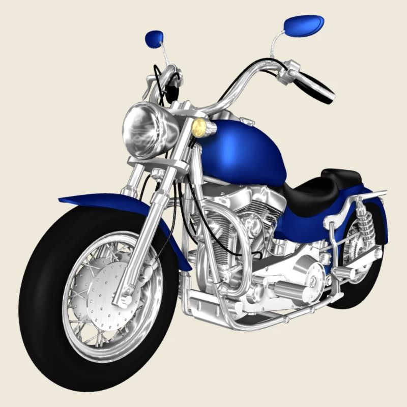 moto bleue
