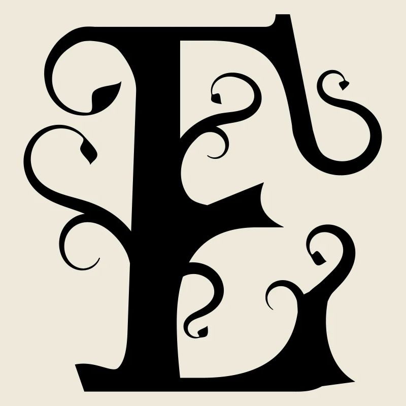 Monogramm Letter E